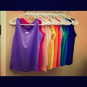 Yellow Chiffon, Liva Girl sleeveless tank top, XS